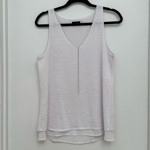White flowy tank top